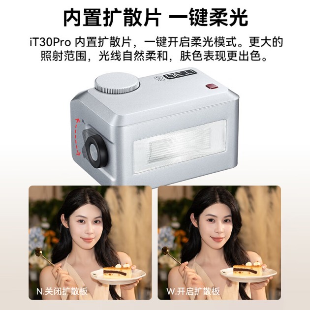 神牛iT30Pro迷你TTL闪光灯产品图5